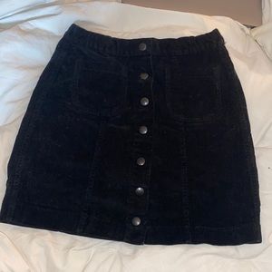 Brandy Melville Corduroy button up skirt size small